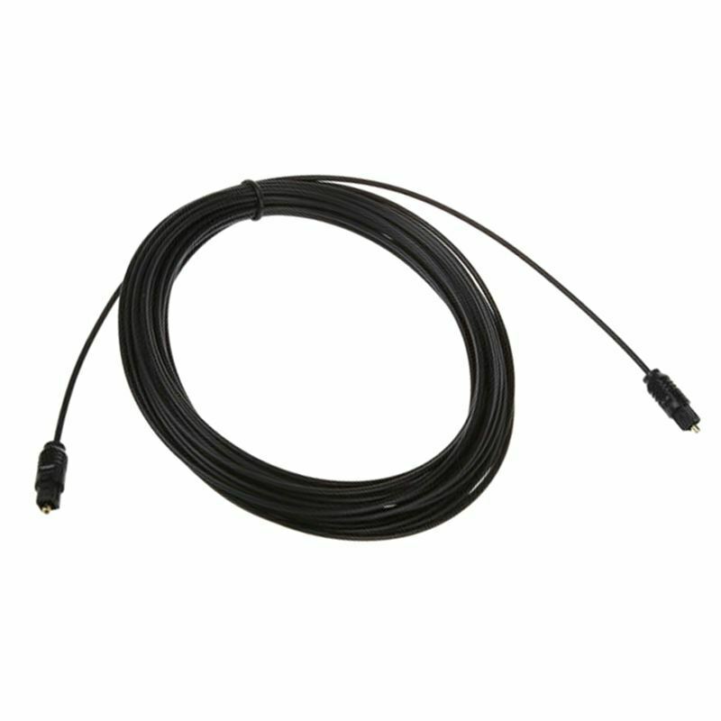 10 Ft Digital Fiber Optic Audio Cable Cord Optical Spdif For Tv Dvd Amp I6H5