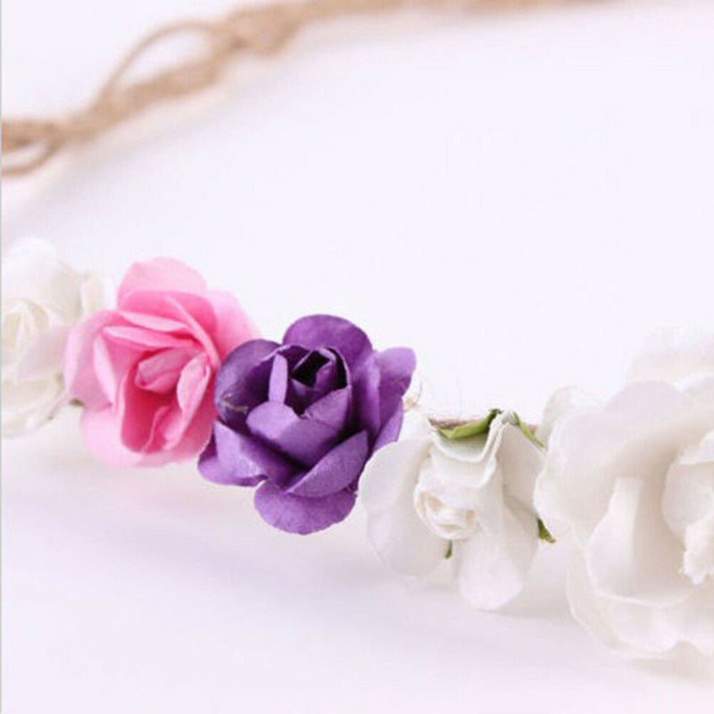 Toddler baby girls kids flower party headband hair band photo prop lovely OZ