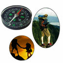 New Survival Pocket Liquid Filled Button Compass For Hiking Hot Camping Sal U4B5