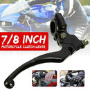 Universal 22MM 7/8 Inch Motorcycle Bikes Left Clutch Lever Handlebar Control M&E