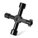 4-Way Utility Key Plumbing Radiator Bleed Gas Electric Meter Stop Cock Tap Metal