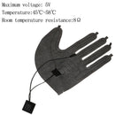 1X Five-finger Gloves USB Electric Heating Pad Three-speed Switch HeatingSheetMO