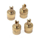 10x Slotted Head Car Wheel Tire Valve Stem Caps W/ Core Remover Kit Accessory