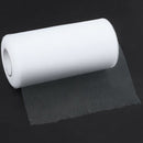 15CM x 50M Tulle Tulle Ribbon Fabric Table Runner Party Wedding Decor, Whit O5O6