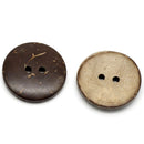 50pcs Mix Shape Brown Coconut Shell 2/4 Holes Buttons Sewing Scrapbooking Dwgp