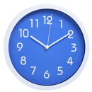 25cm Super Quite Clock Non Ticking Quartz Wall Clock Home Decor Blue