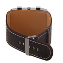 Trendy Man Wrist Watch Quartz Movement Leather Watchband Square Dial Brown A