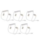 5 Pack Clear Replacement Coil Audio Tube for Two-Way Radio Audio Headset