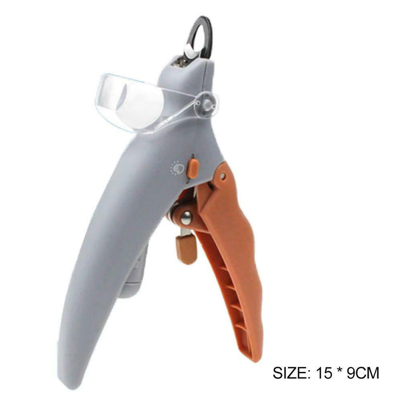 Professional Pet Cutter Dog Cat Nail Clipper Beauty Scissors LED Lighting