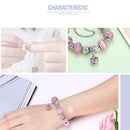 Cute Beads Women Rhinestone Pendant Hand Chain Girls Bracelet Jewelry Gift A
