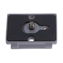 Black Camera 323 Quick Release Adapter for Manfrotto 200PL-14 Compat Plate Kits
