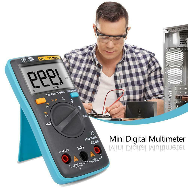 Digital Backlight Multimeter Automatic Range 4000 Counts Voltage Meter Tester