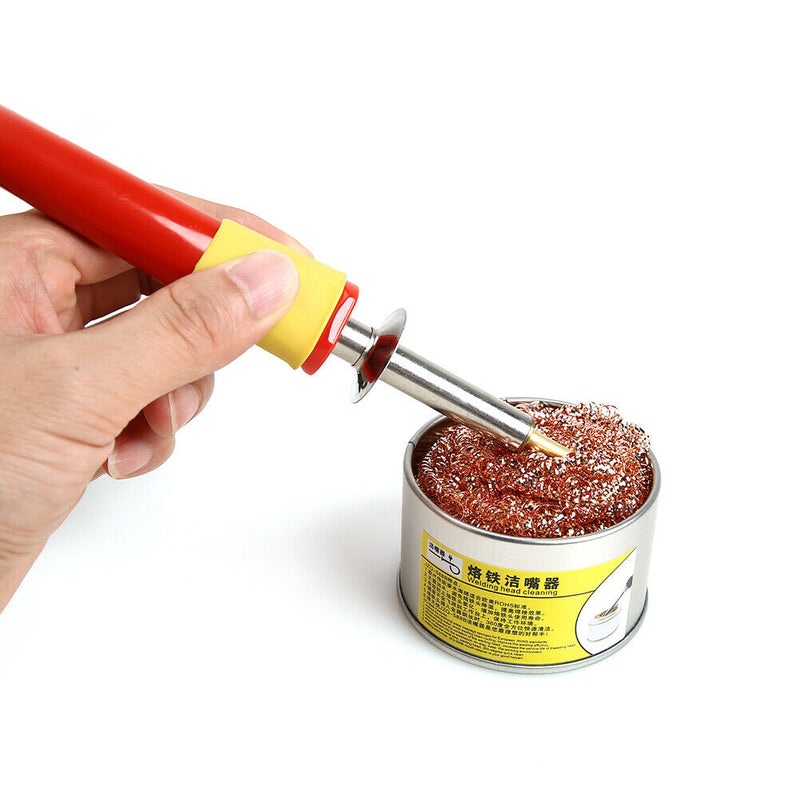 2pcs Metal Wire with Stand Set 599B Soldering Sponges Solder Iron Tip Cleaner