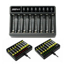 8 Slots Smart Charging Charger w/ Cable for AA/AAA NiMH Rechargeable Battery