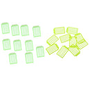 20pcs Carp Fishing Boilie Stoppers Bait Stops Terminal Tackle Green + Yellow