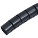Spiral Tube Cable Wire Wrap Computer Cord Management 30mmx3M Black
