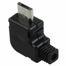 Right Angle Micro-USB 5 P Port Male Plug Socket Connector With Plastic Cove C8W8
