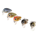 5Pcs/Box Fishing Baits Wobbler Artificial Lure Crankbait 2.7cm1.5G Mini Plastic