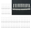 48x 2.36 "Plastic Pool Connector Pins And Seals Replace for  Metal Frame Pools