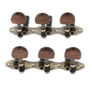 1set 3l3r Connected Guitar Tuning Pegs Tuners Machine Heads, Wood Metal