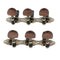 1set 3l3r Connected Guitar Tuning Pegs Tuners Machine Heads, Wood Metal