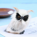 Lovely Owl Furry Christmas Bird Home Ornament Decoration Simulation Animal S Hn