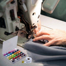 36 Pcs Bobbins and Sewing Threads with Case and Soft Measuring Tape for Bro