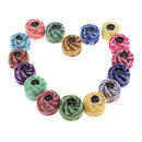 16pcs Mixed Color Cross Stitch Line Embroidery Cotton Thread Floss / Skeins