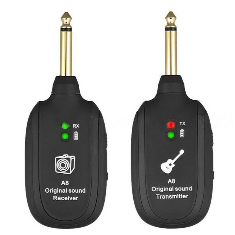 Wireless Audio Transmission Receiver Transmitter System for Electric Guitar A