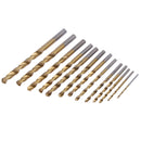 13pcs/set High Quality Mini Twist Drill Bit HSS Plating Titanium Saw Set Me