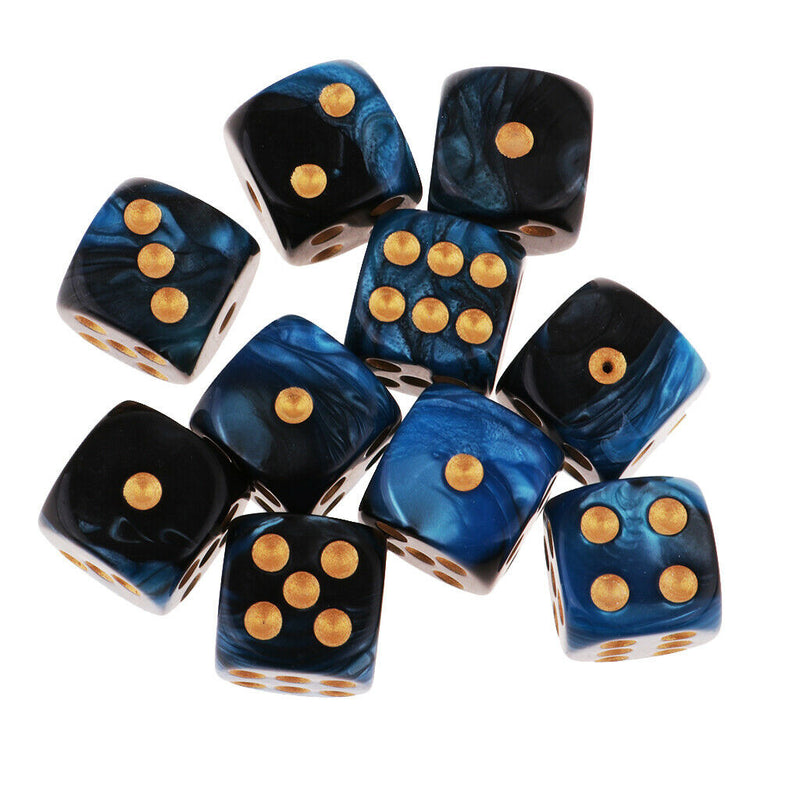 20 pack of 16mm Opaque Six Sided Spot Dice Games D6 D&D RPG