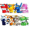 8X/Lots TV Animation Super Wings Transforming Plane Mini Characters kids Toys.