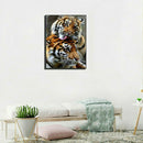 Rhinestones 5D DIY Full Drill Diamond Painting Mosaic Animal Tiger Home Decor