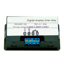 DC12V 20A 1500W Digital Display Time Delay Relay Timing Timer Cycling Module Kit