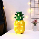 Pineapple Shape LED Night Light Battery Powered Children Bedroom Home Decor
