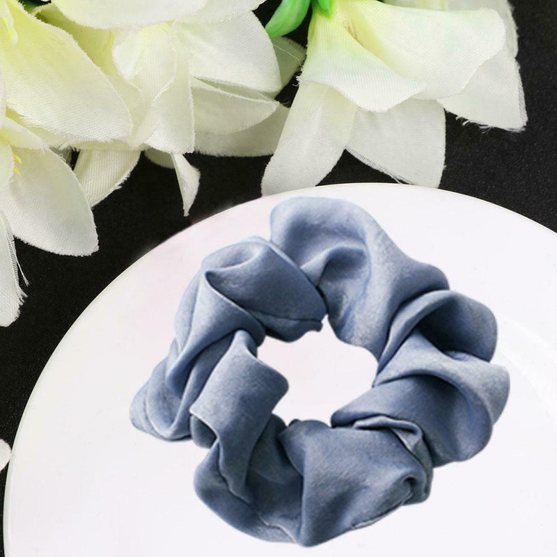 Women Hair Rings Satin Cloth Scrunchies Ponytail Holder Hairband (Style 4) A