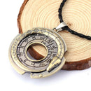 Retro Unisex Metal Jewelry Amulet Pendant Necklace Lucky Protective Talisman ES
