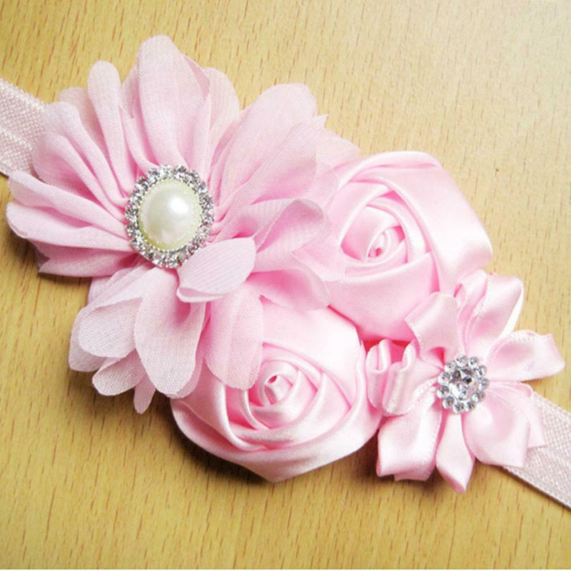 12 Colors Baby Girls Flower Hairband Chiffon Children Headband Hairdress