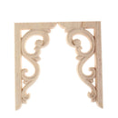 1Pair Europe Style Exquisite Wood Carved Applique Furniture Home Door WallDecor~