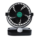 Mini 6 Inch Car Fan Single Head Shaking Small Electric Auto Fan Universal S