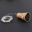 3pcs 1m 10 LED Bottle Cork Shaped Light Solar Light Christmas(White) A