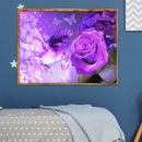5D DIY Full Drill Diamond Painting Cross Stitch Kit Decor Gifts (Flower01)