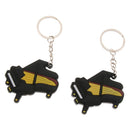 2 Pcs Guitar Keychain Key Chain Piano Key Chain Purse Bag Pendant D
