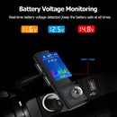 Bc45 Dual Usb Charger Lcd Bluetooth Fm Transmitter Wireless Modulator Hands E7G5