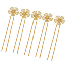 5x Ladies Metal French Clip Flower Leaves Hair Clip Retro Hairpin Barrette N