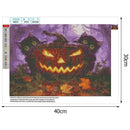 Halloween Pumpkin Cats 5D Full Drill Diamond Painting DIY Craft Needlework