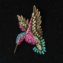 Pretty Bird Brooch Pins Costume Jewelry Women Colorful Lapel Pins Banquet