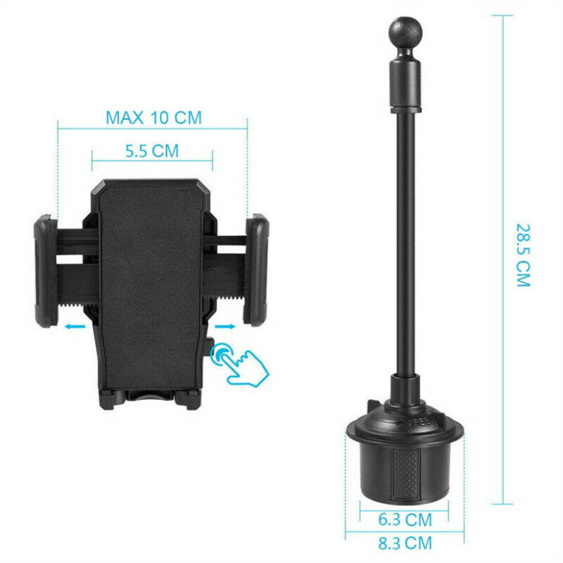 Generic Long Hose Car Cup Holder Cell Phone Holder 360 Degree Rotatable WHK