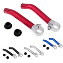 1 Pair Mountain Bike Road Bicycle Bar End Handlebar Grips with Bar Plugs Black