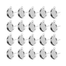 100pcs Blank Earring Pins Stainless Steel Flat Blank Post Ear Studs Findings